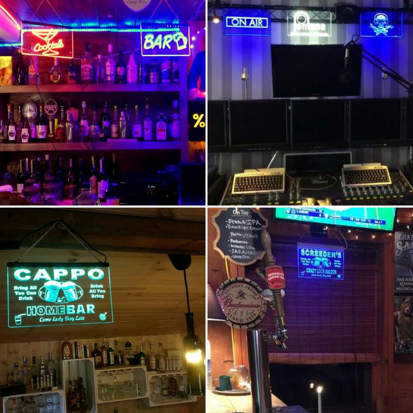 Personalized Home Brew Bar Beer Mug Glass Neon Light LED Neon Sign
