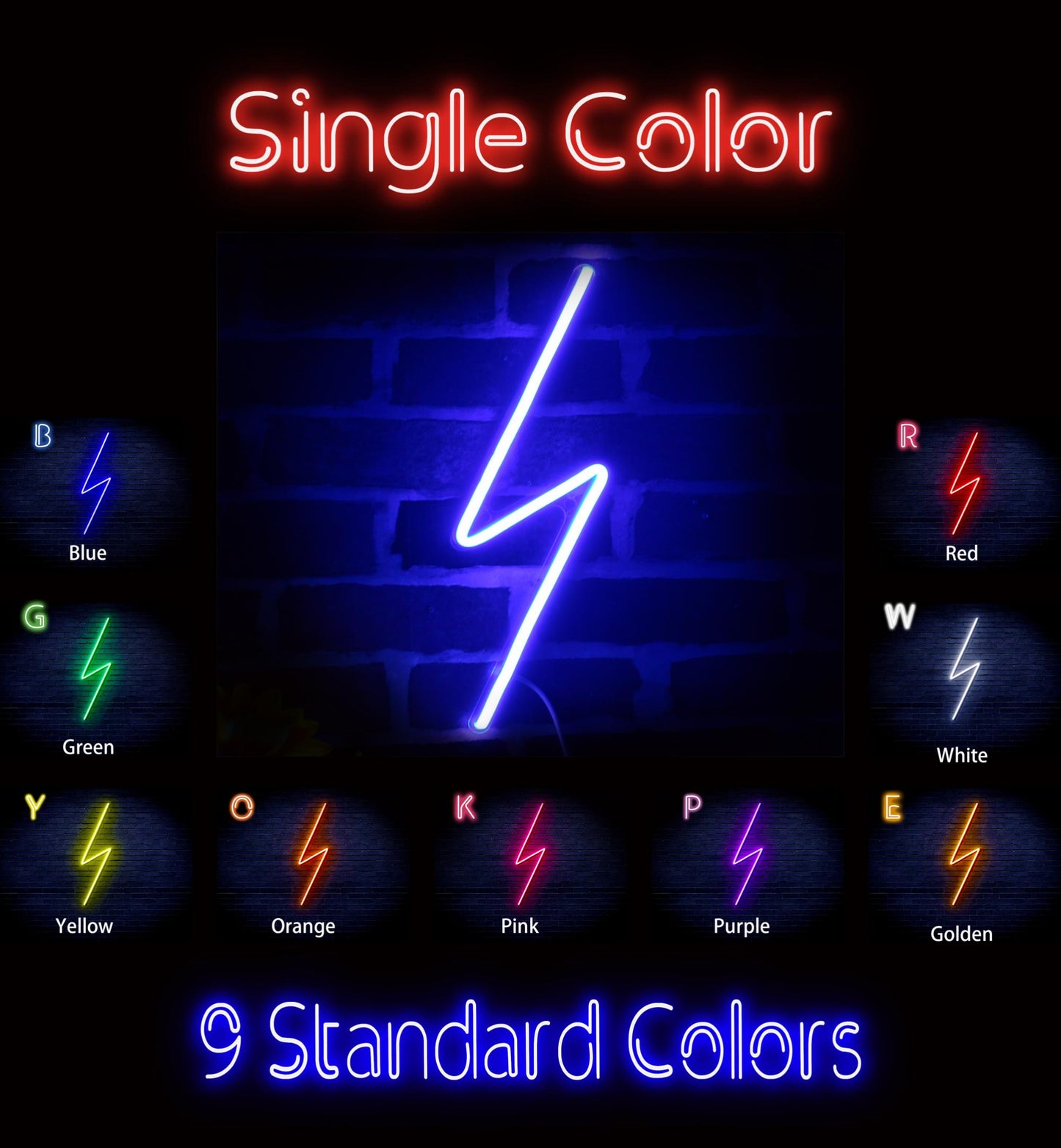Lighting bolt Ultra-Bright LED Neon Sign