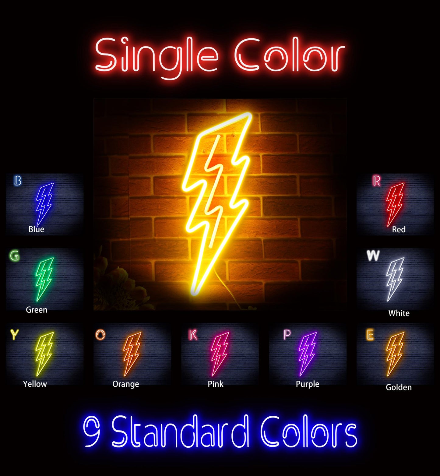 Lighting bolt Ultra-Bright LED Neon Sign