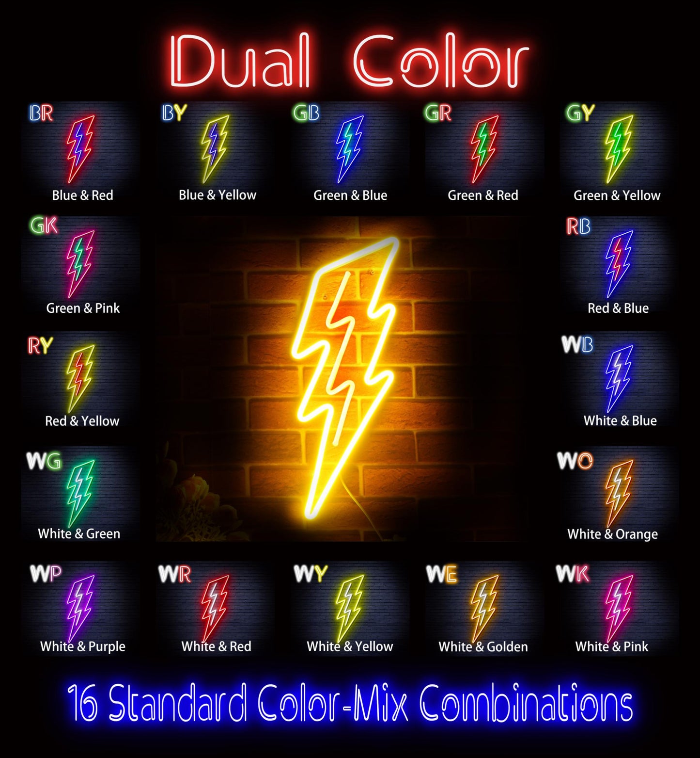 Lighting bolt Ultra-Bright LED Neon Sign