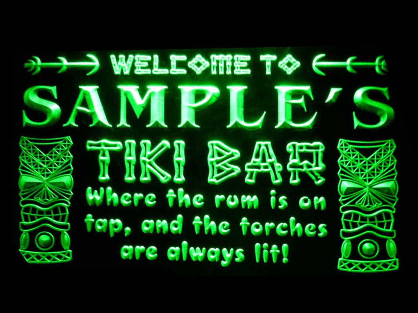 Personalized Tiki Bar Beer Neon Light LED Neon Sign