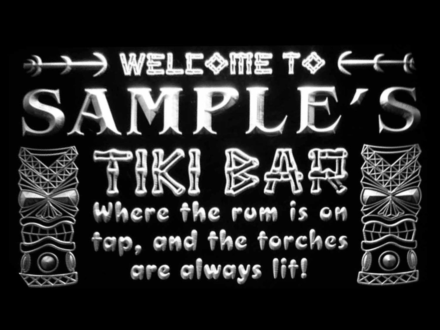 Personalized Tiki Bar Beer Neon Light LED Neon Sign
