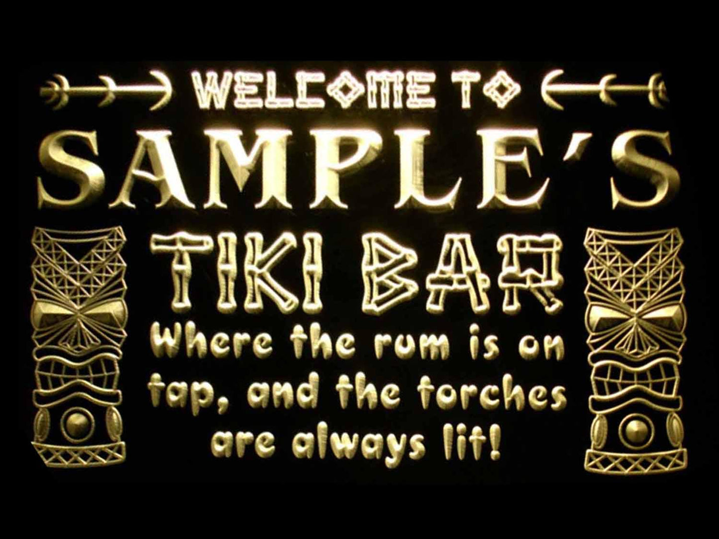 Personalized Tiki Bar Beer Neon Light LED Neon Sign