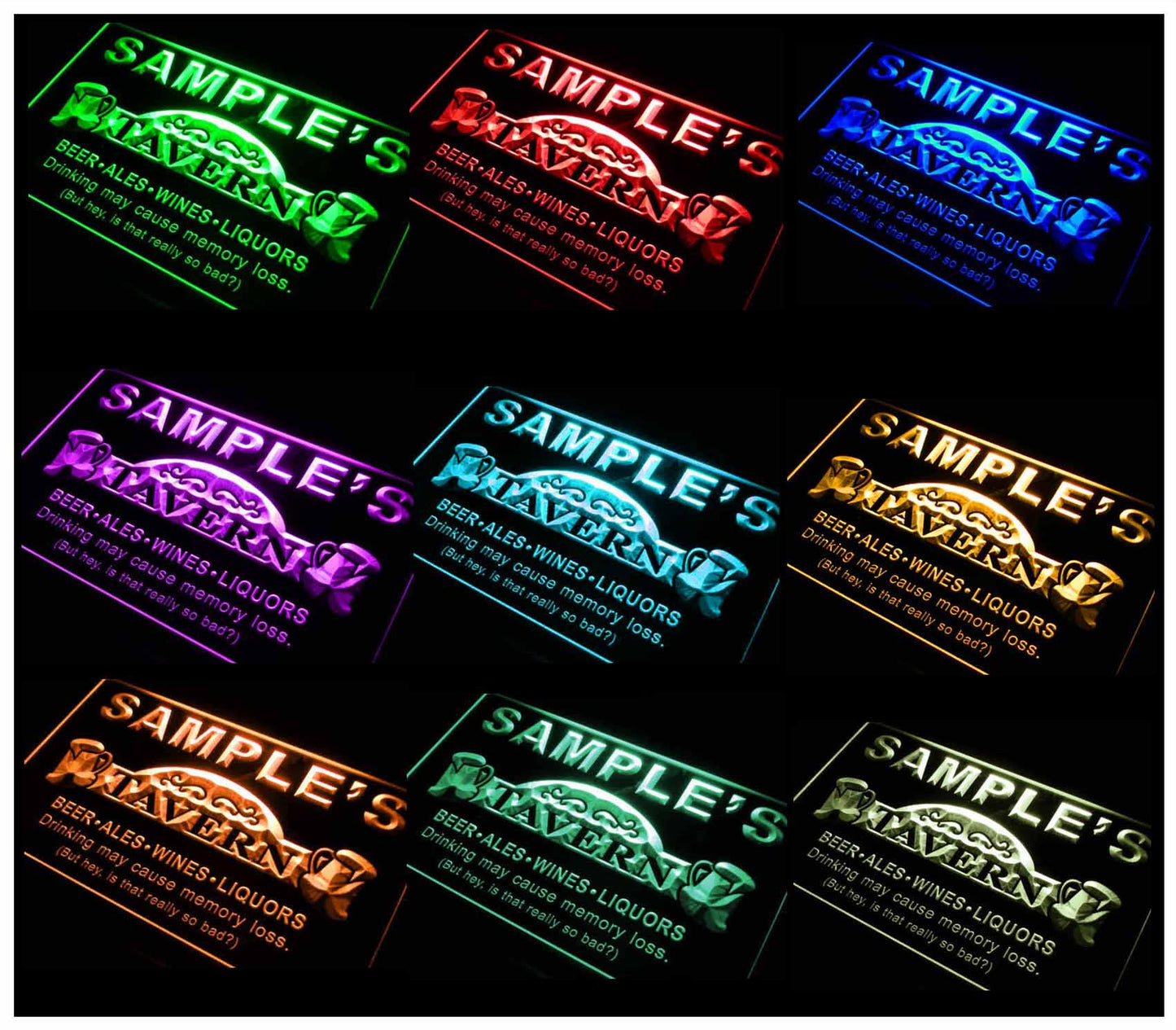 Personalized Tavern Man Cave Bar Beer Neon Light LED Neon Sign