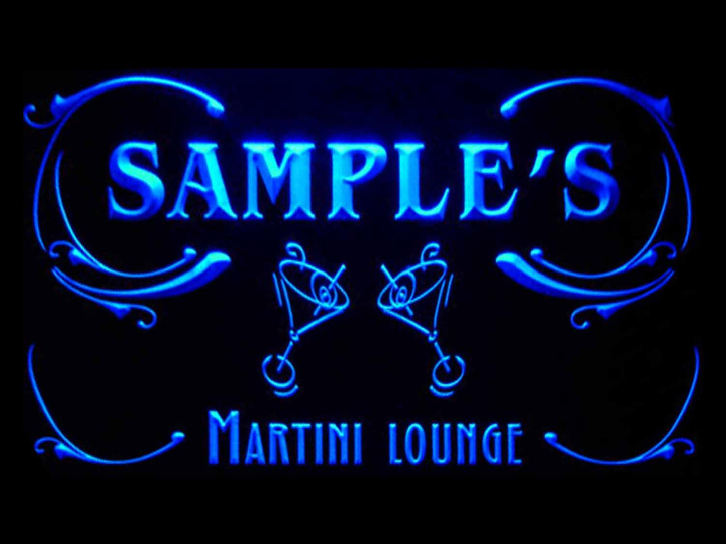 Personalized Martini Lounge Cocktails Bar Wine Neon Light LED Neon Sign