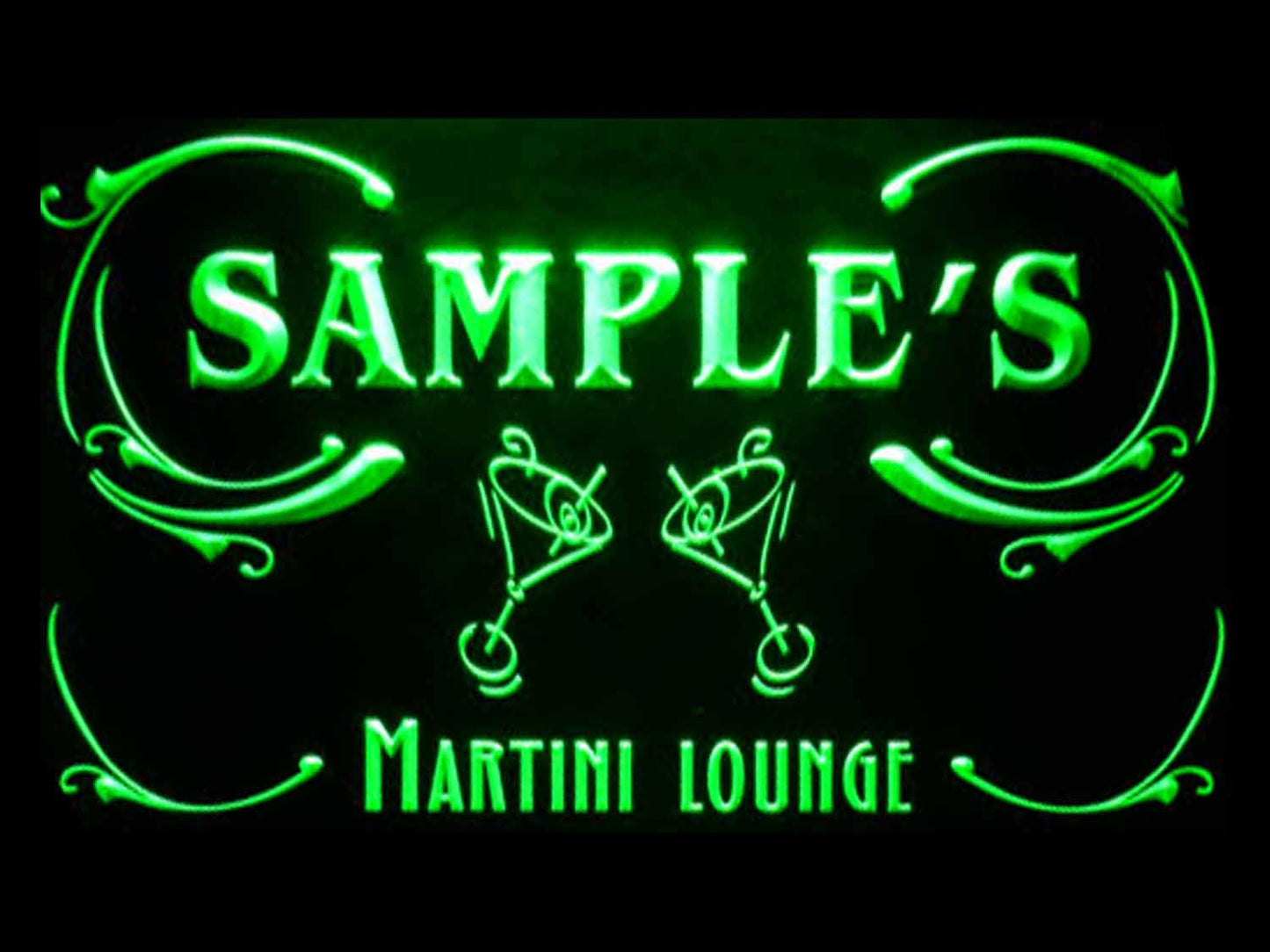 Personalized Martini Lounge Cocktails Bar Wine Neon Light LED Neon Sign