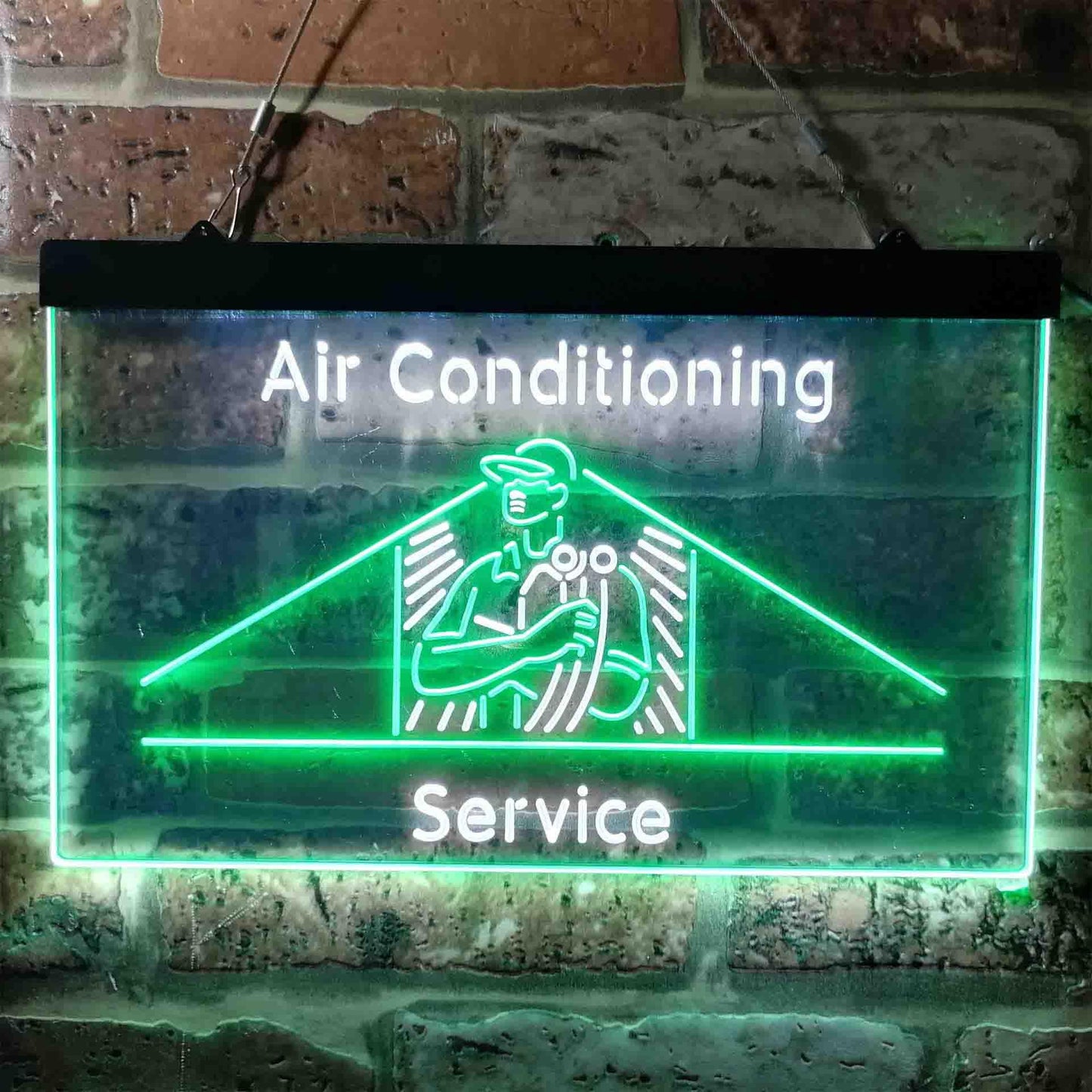 Air Conditioning Service Repairs Dual-color LED Neon Sign