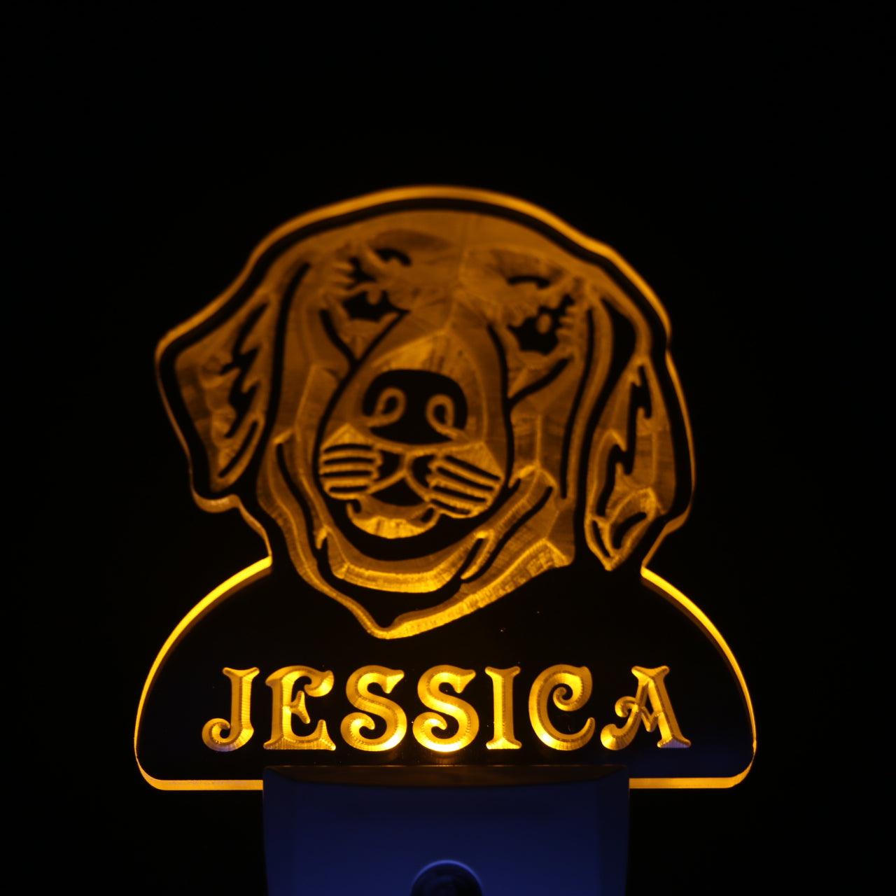 Golden Retriever Personalized Night Light Day/Night Sensor LED Sign