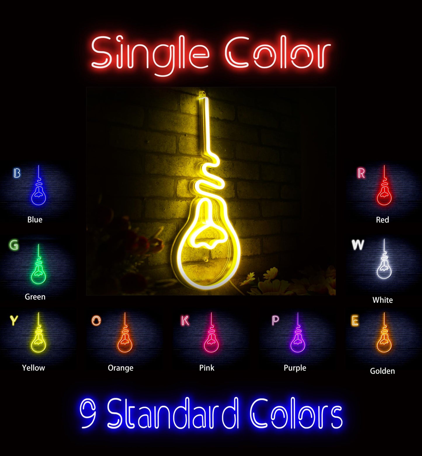 Light Bulb Ultra-Bright LED Neon Sign