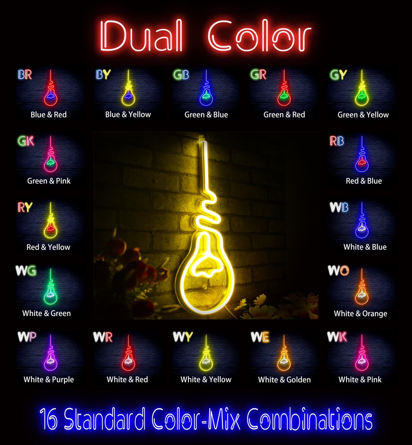 Light Bulb Ultra-Bright LED Neon Sign