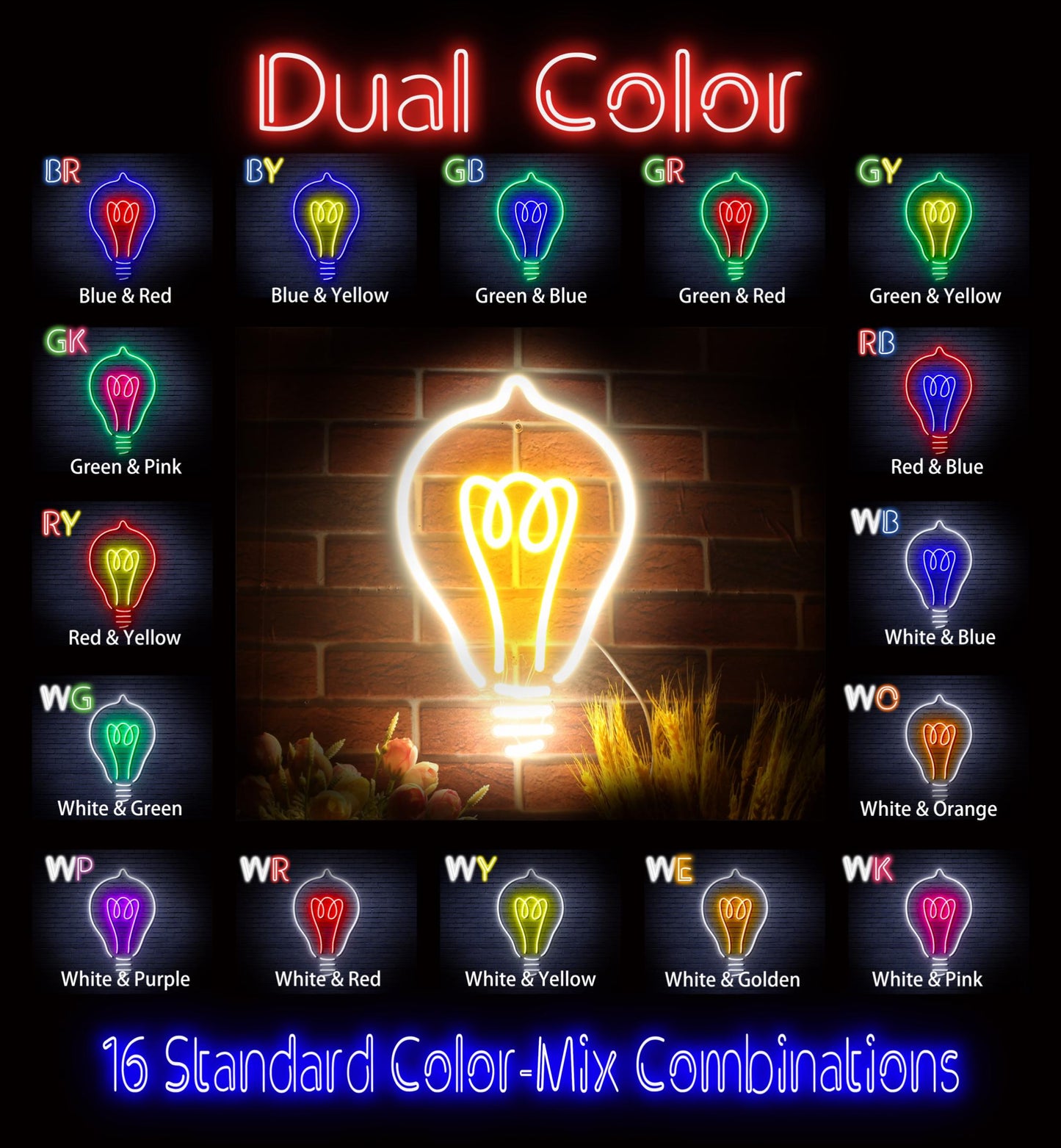 Light Blub Ultra-Bright LED Neon Sign