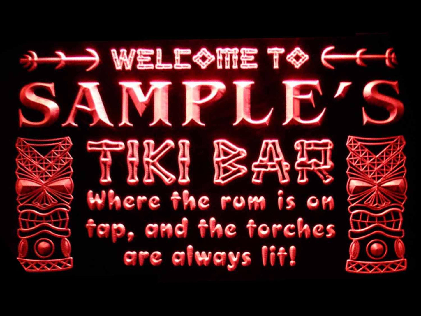 Personalized Tiki Bar Beer Neon Light LED Neon Sign