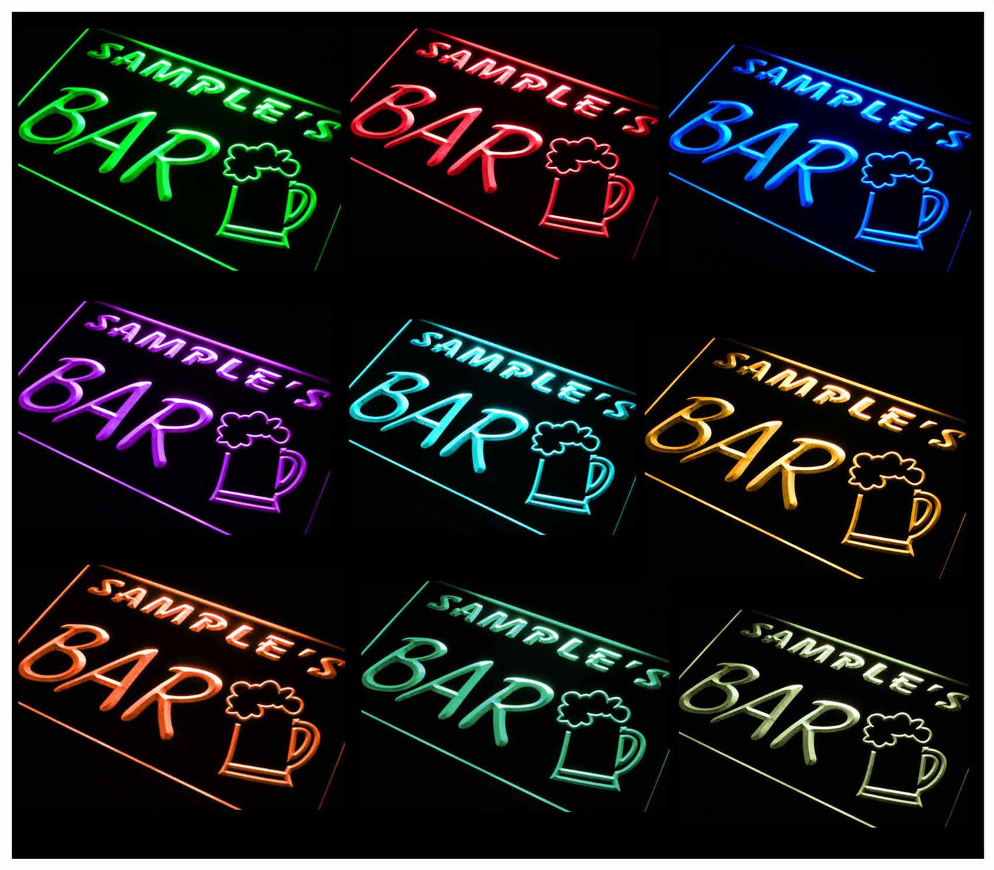 Personalized Home Brew Bar Beer Mug Glass Neon Light LED Neon Sign
