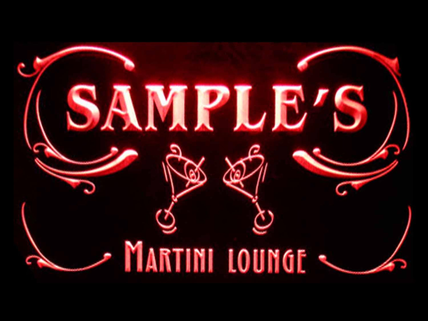Personalized Martini Lounge Cocktails Bar Wine Neon Light LED Neon Sign