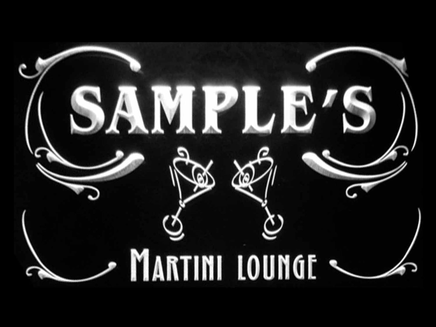 Personalized Martini Lounge Cocktails Bar Wine Neon Light LED Neon Sign