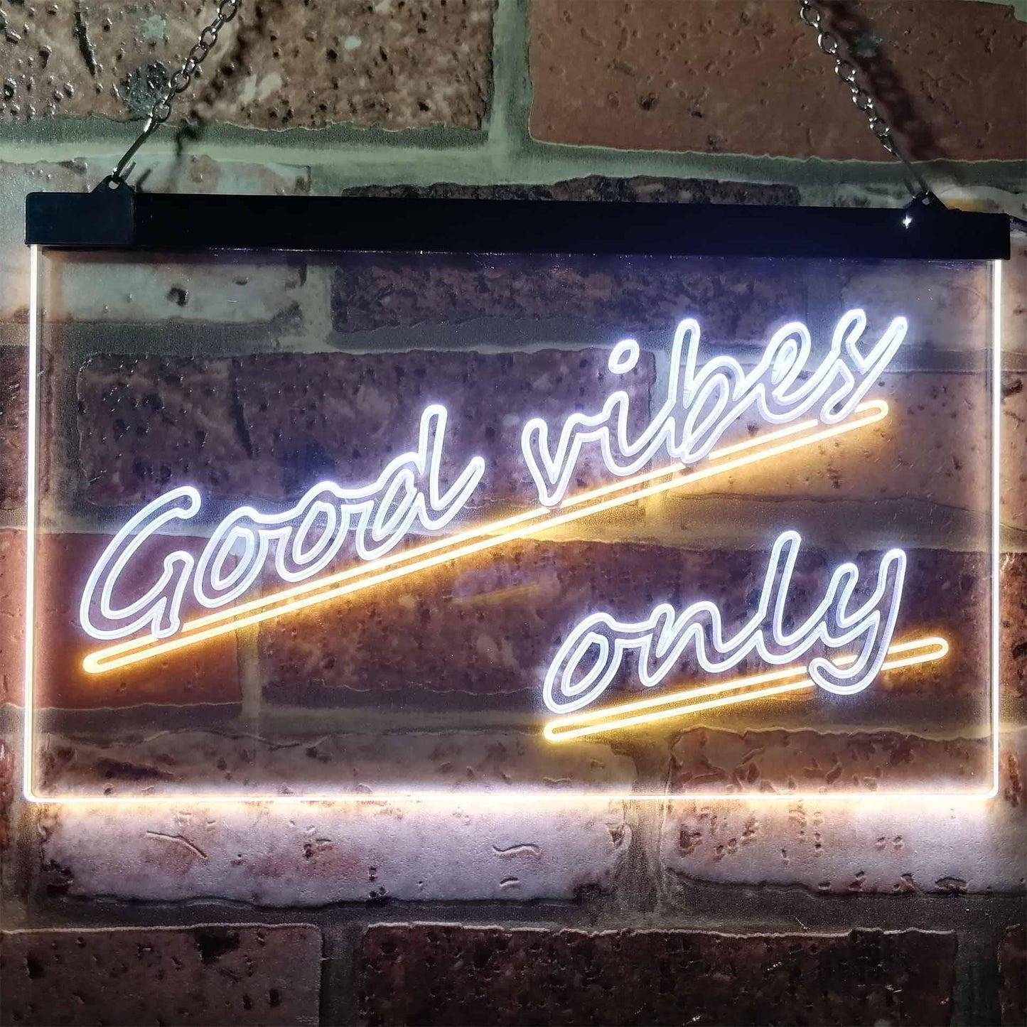 Wall Mounted Night Light Dual Color LED Neon Light Only