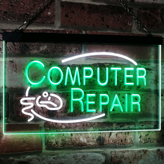 Computer Repair Dual-color LED Neon Sign