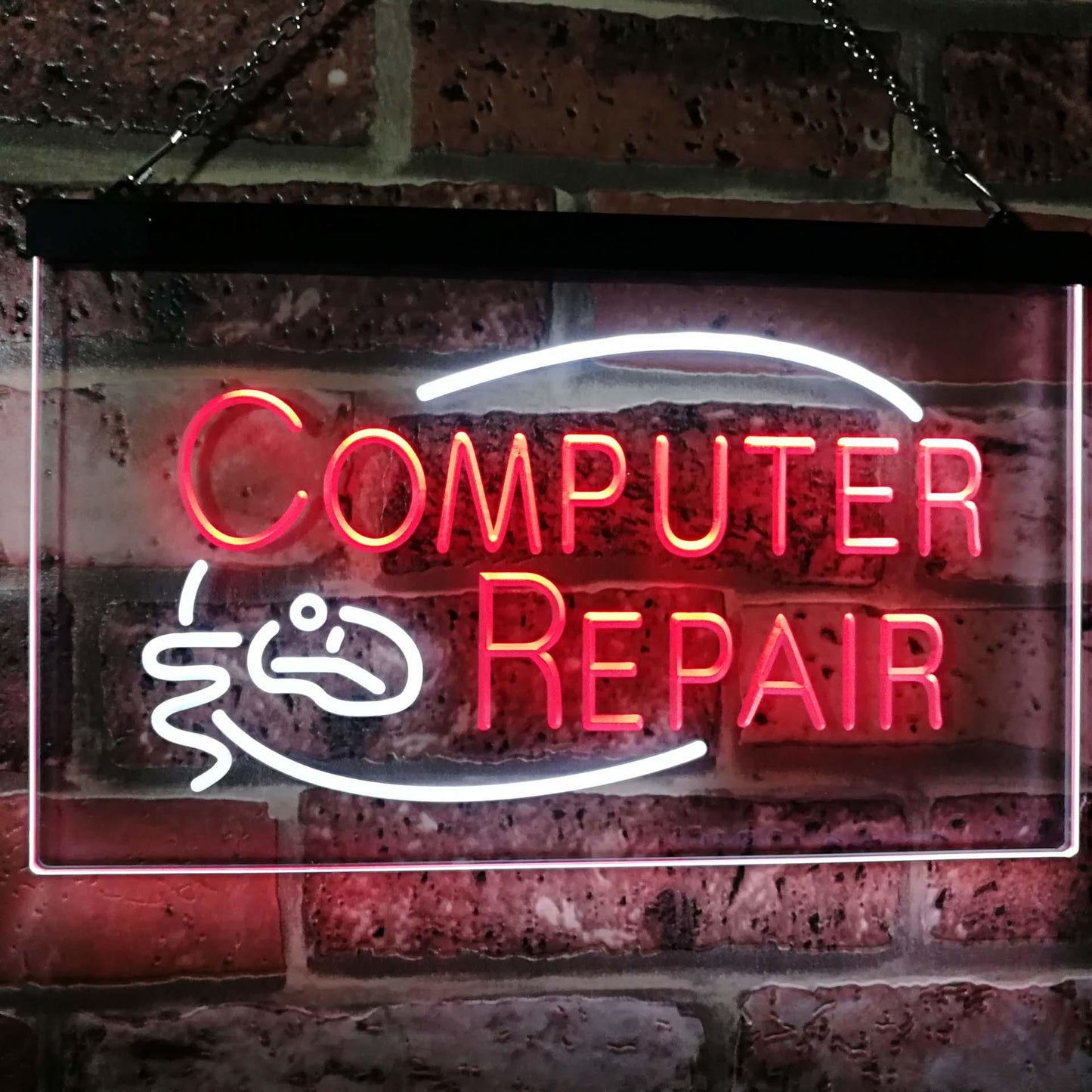 Computer Repair Dual-color LED Neon Sign
