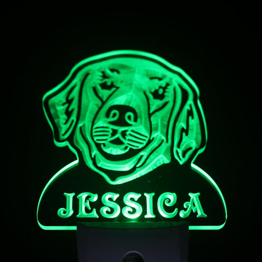 Golden Retriever Personalized Night Light Day/Night Sensor LED Sign